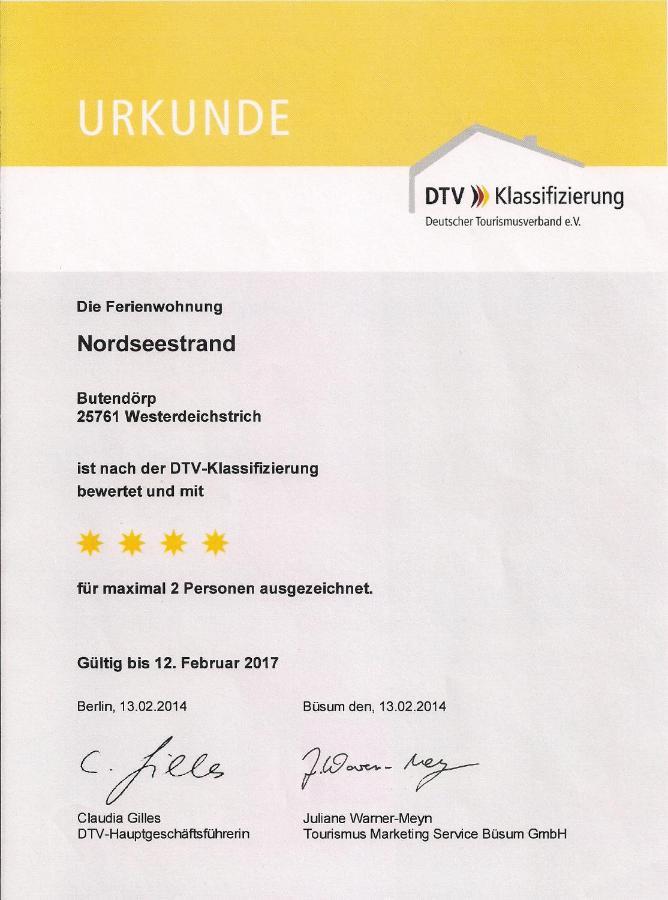 Fewo-Nordseestrand Leilighet Büsum Eksteriør bilde